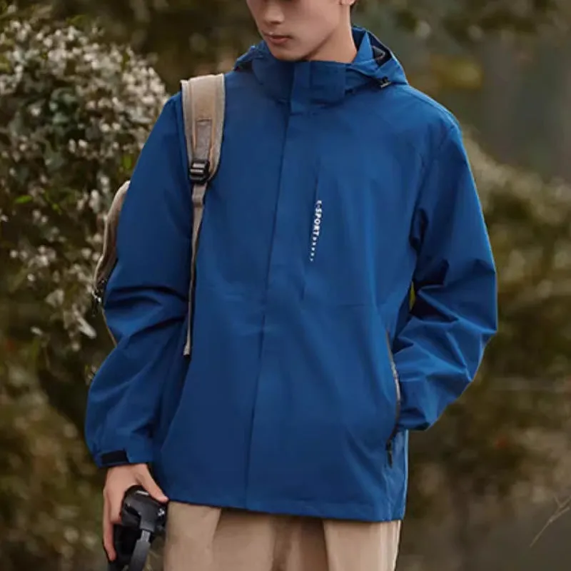Outdoor Waterproof and Windproof Hooded Windbreaker Coats