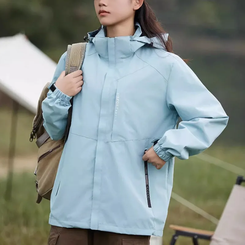 Outdoor Waterproof and Windproof Hooded Windbreaker Coats
