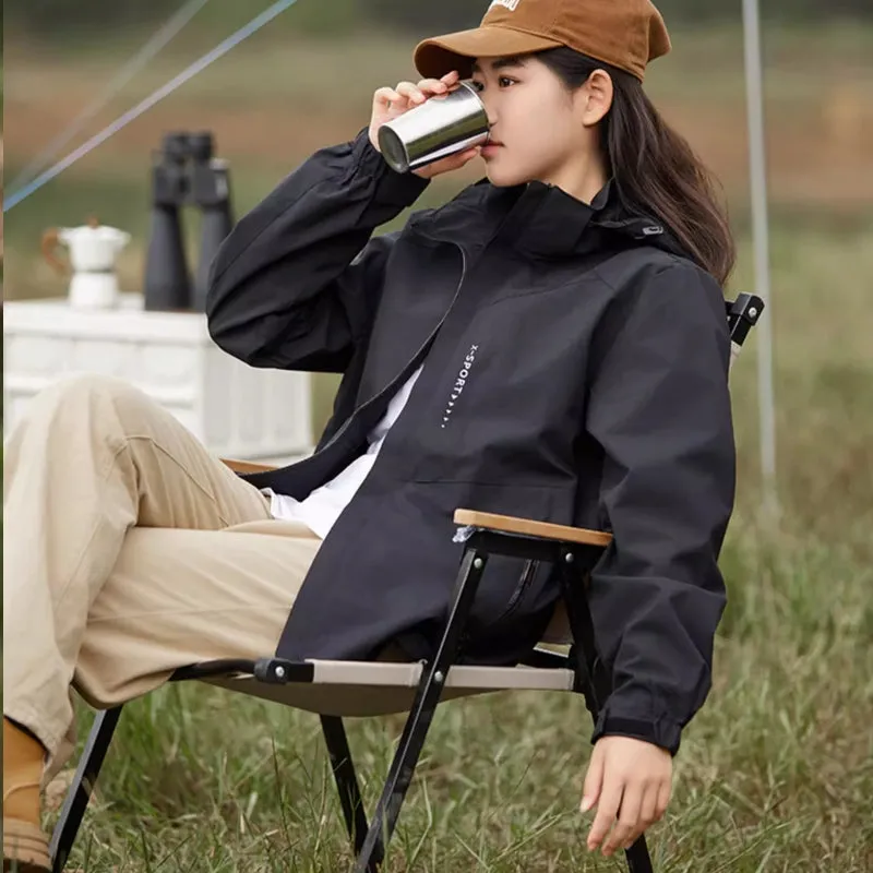 Outdoor Waterproof and Windproof Hooded Windbreaker Coats