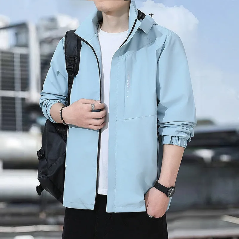 Outdoor Waterproof and Windproof Hooded Windbreaker Coats
