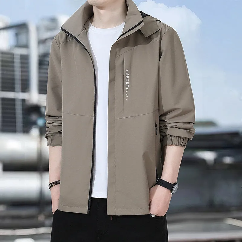 Outdoor Waterproof and Windproof Hooded Windbreaker Coats