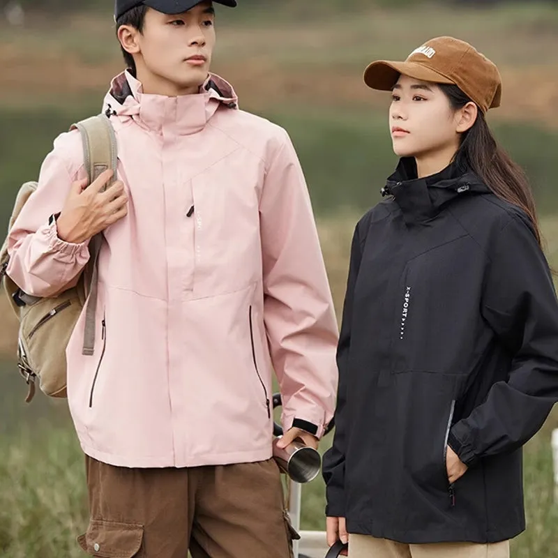 Outdoor Waterproof and Windproof Hooded Windbreaker Coats