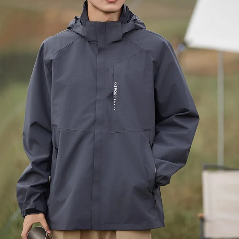 Outdoor Waterproof and Windproof Hooded Windbreaker Coats