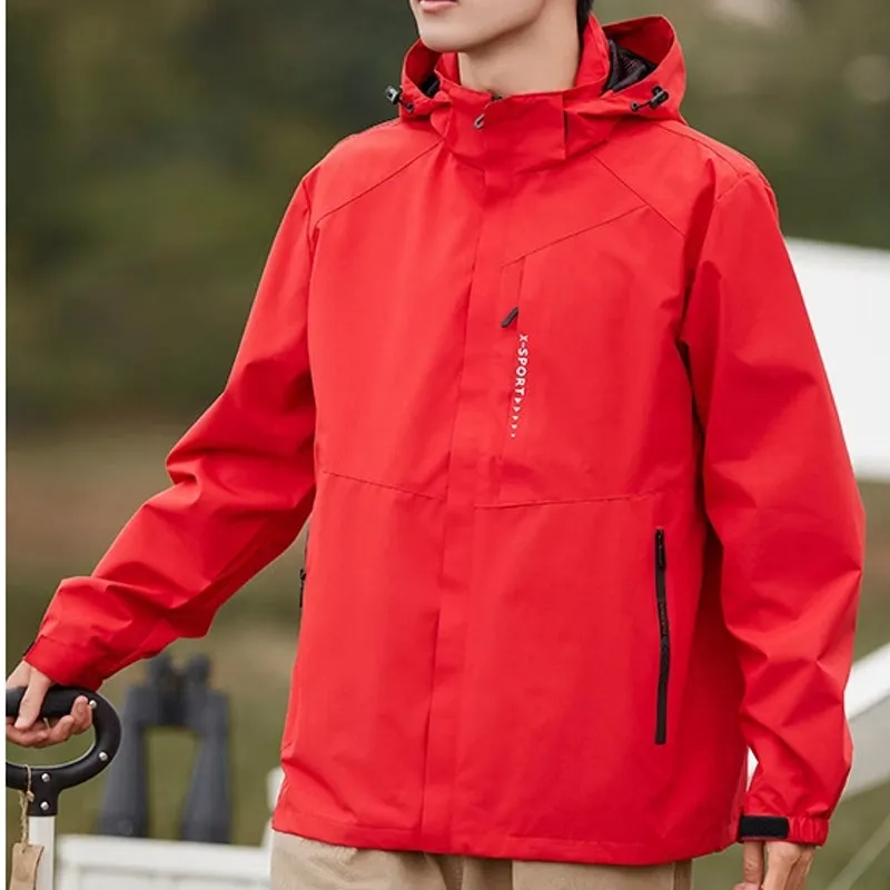 Outdoor Waterproof and Windproof Hooded Windbreaker Coats