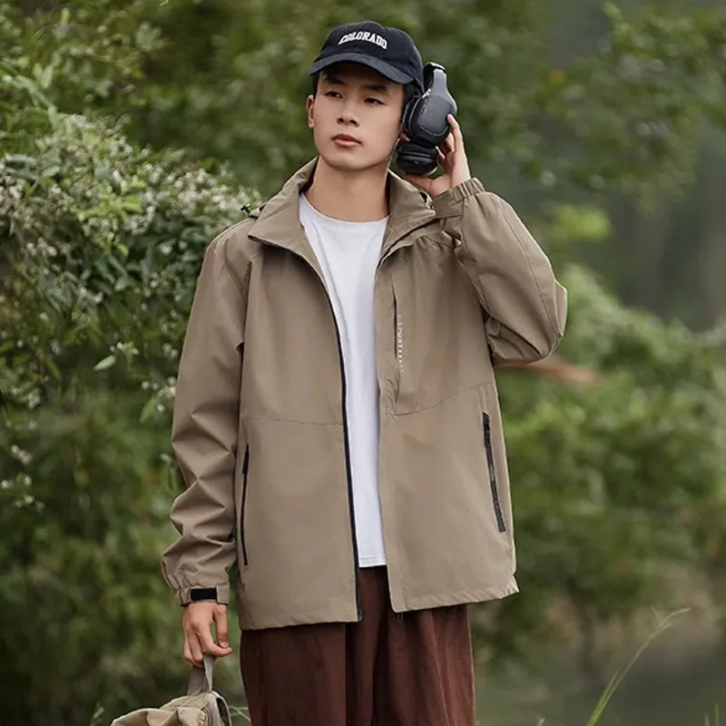 Outdoor Waterproof and Windproof Hooded Windbreaker Coats