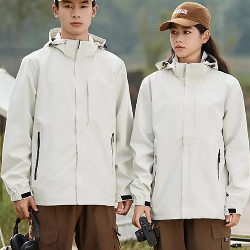 Outdoor Waterproof and Windproof Hooded Windbreaker Coats
