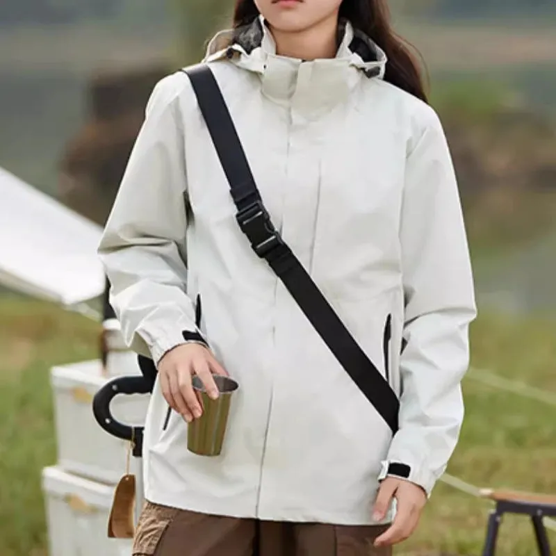 Outdoor Waterproof and Windproof Hooded Windbreaker Coats