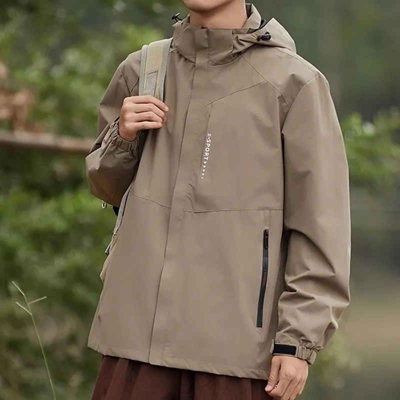 Outdoor Waterproof and Windproof Hooded Windbreaker Coats