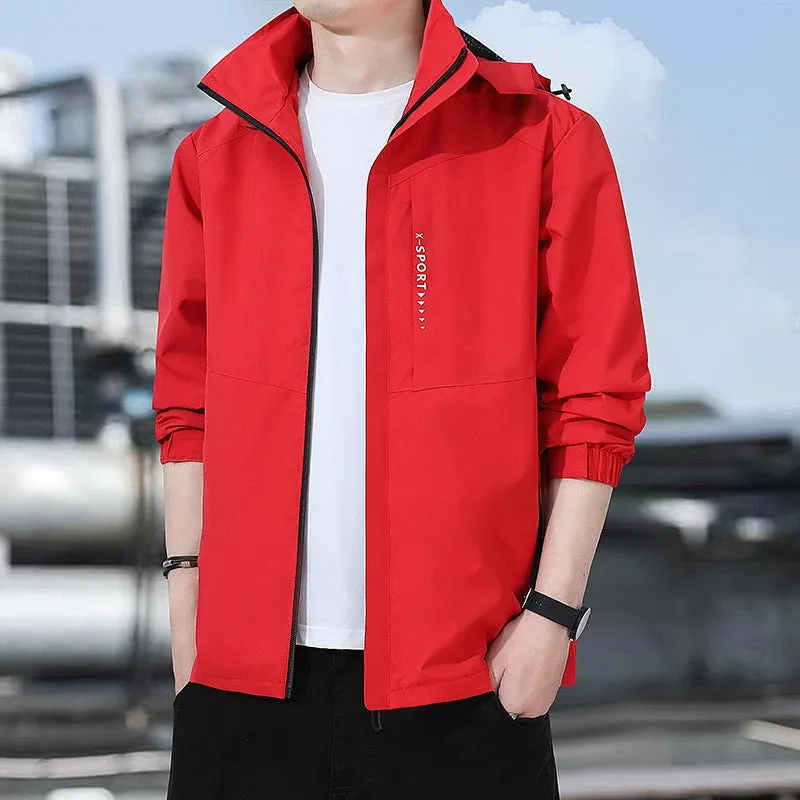 Outdoor Waterproof and Windproof Hooded Windbreaker Coats