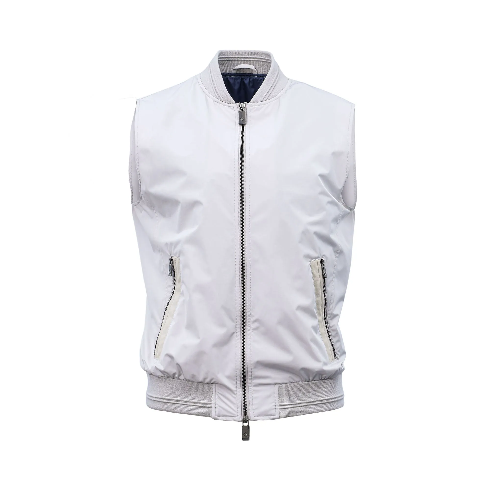 Pal Zileri Men's Lightweight Suede-Trim Gilet