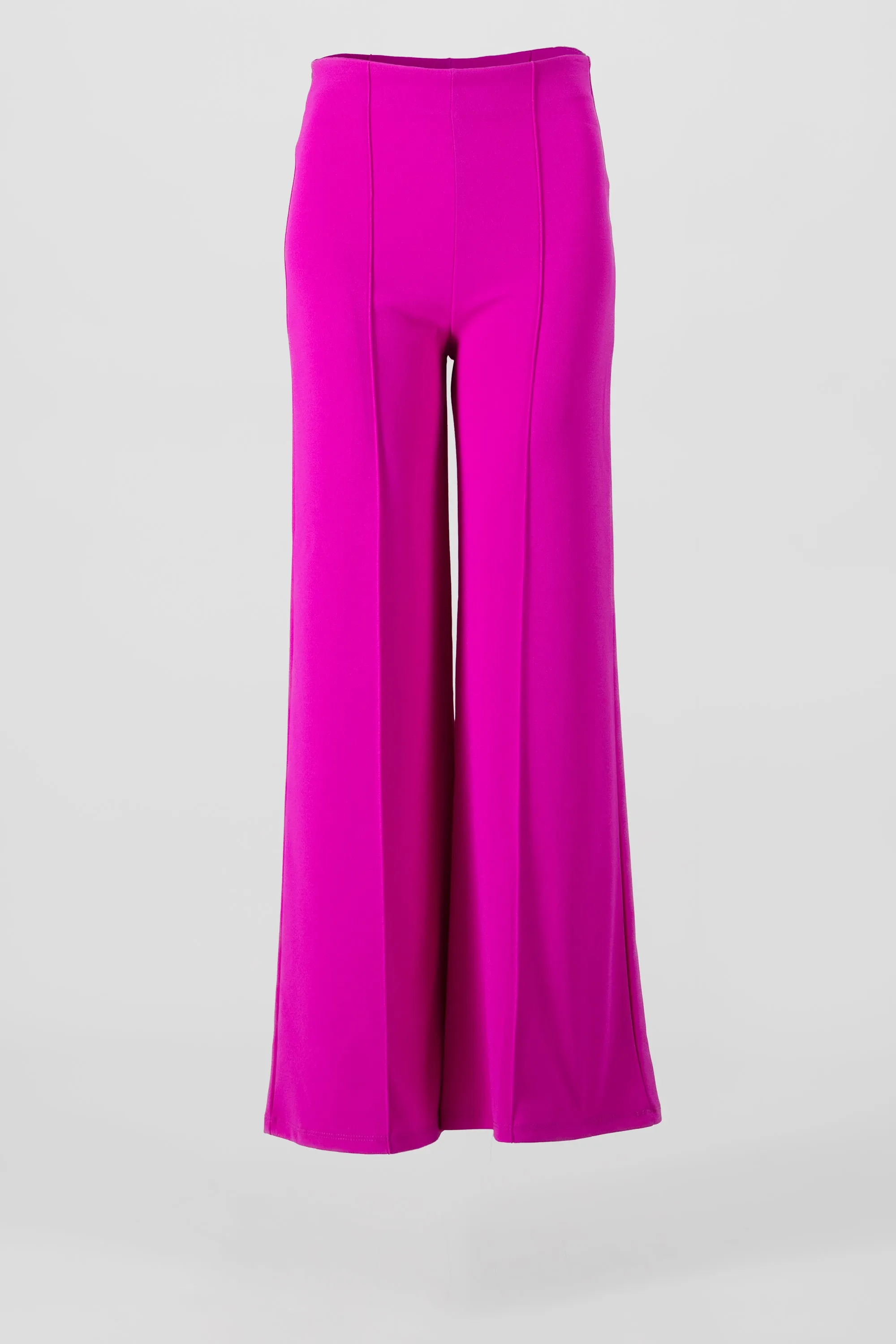 Pantalón Wide Leg Cintura Alta Costuras