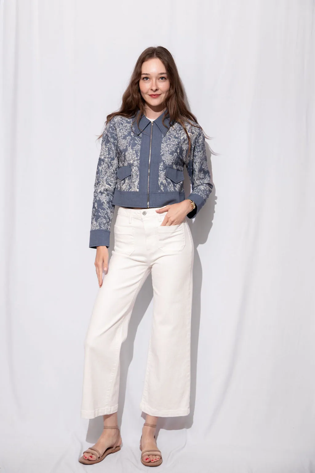 Patch Pocket Wide Leg