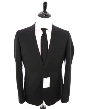 PAUL SMITH - "SOHO FIT" 2-Button Wool & Mohair Black Suit - 44R