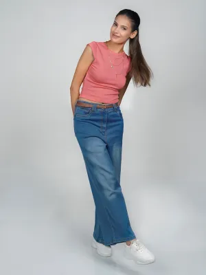 Pink Solid Basic Top