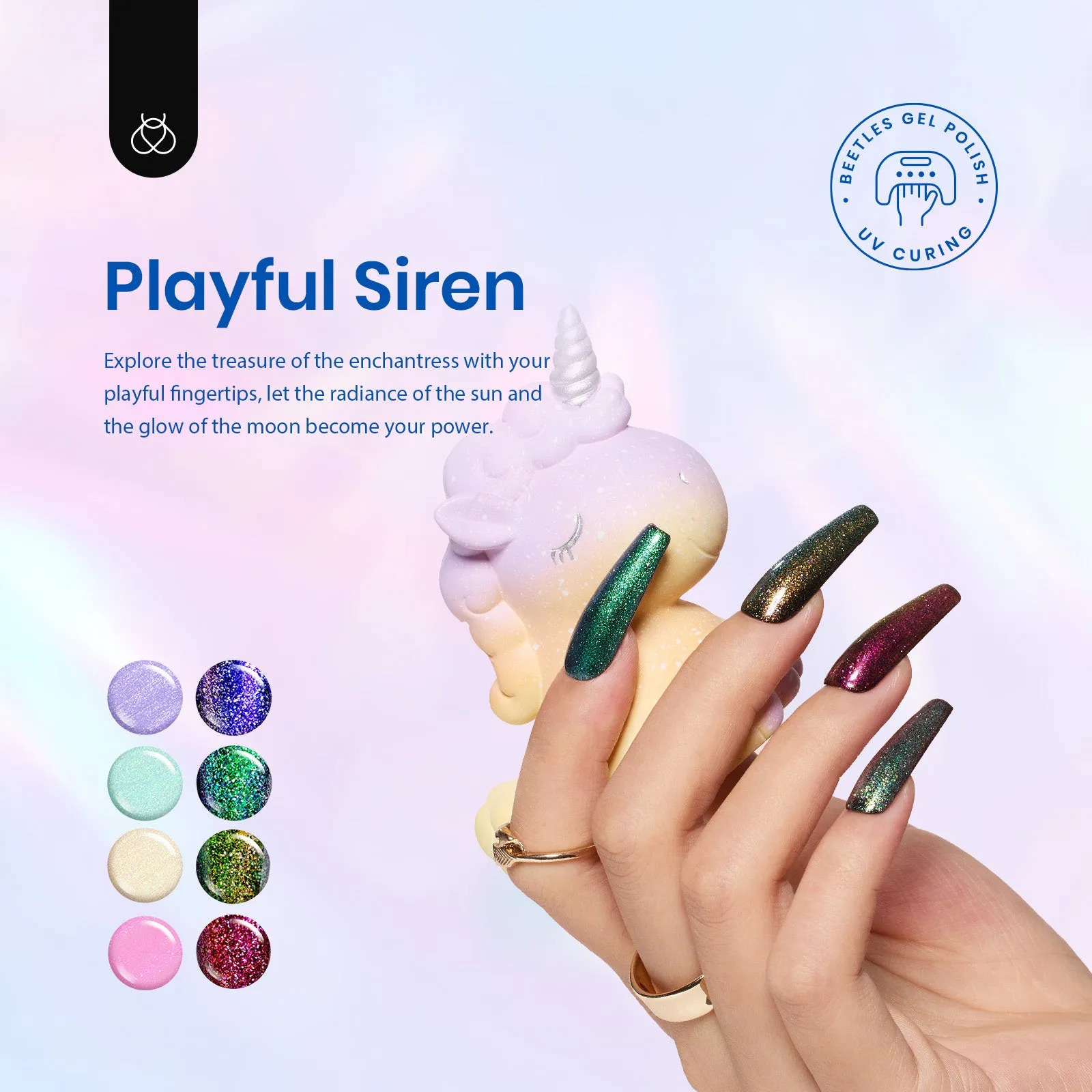 Playful Siren | 6 Colors Gel Polish Set
