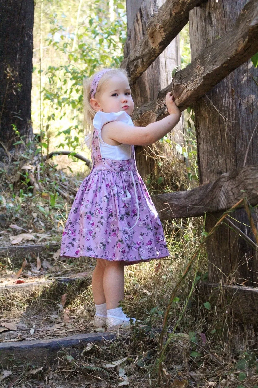 Pocket Pinafore Dress | Anna in Pink Lavender