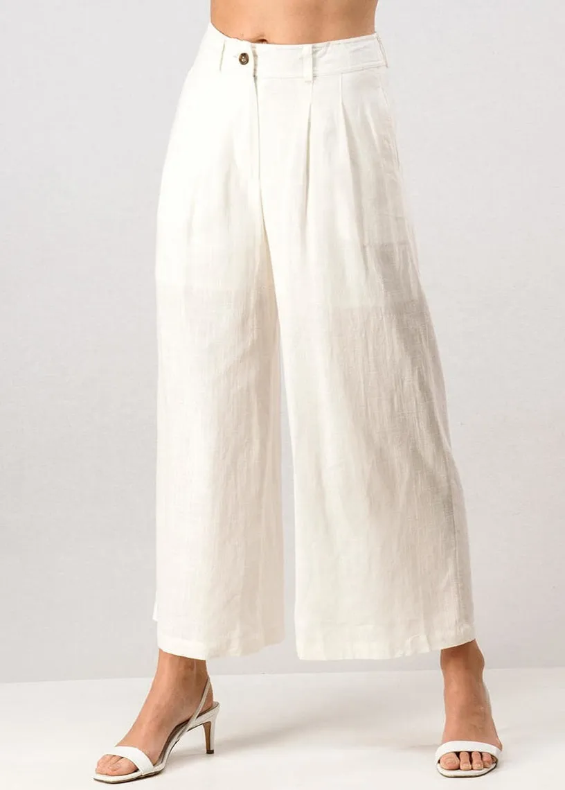 Pricilla Off White Ankle Pants