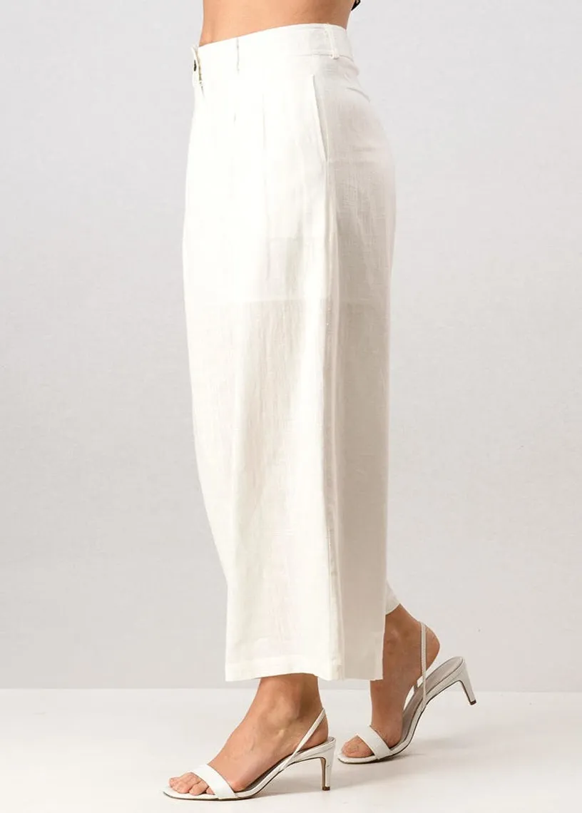 Pricilla Off White Ankle Pants