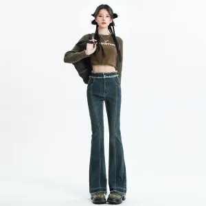 Ragged Flared Pants Versatile Casual Pants