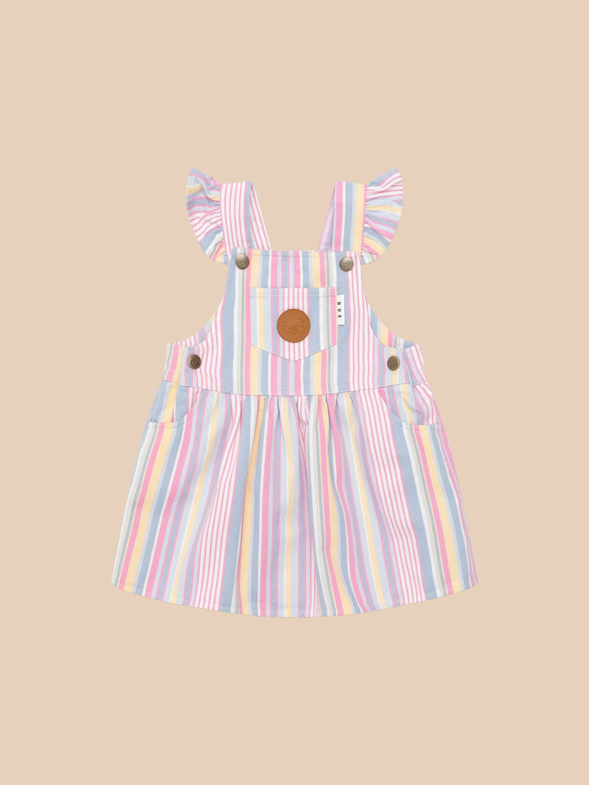 RAINBOW STRIPE PINAFORE