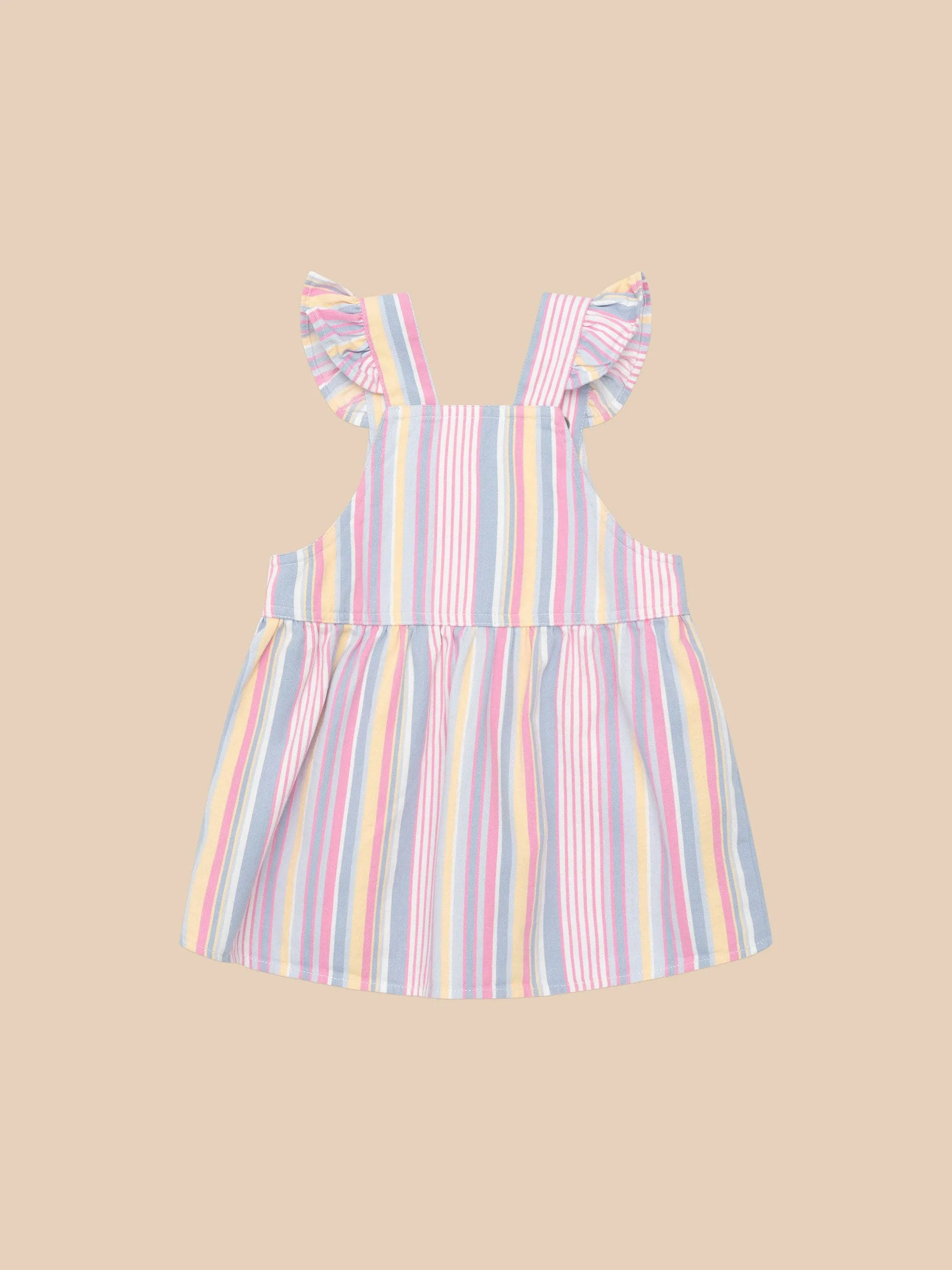 RAINBOW STRIPE PINAFORE