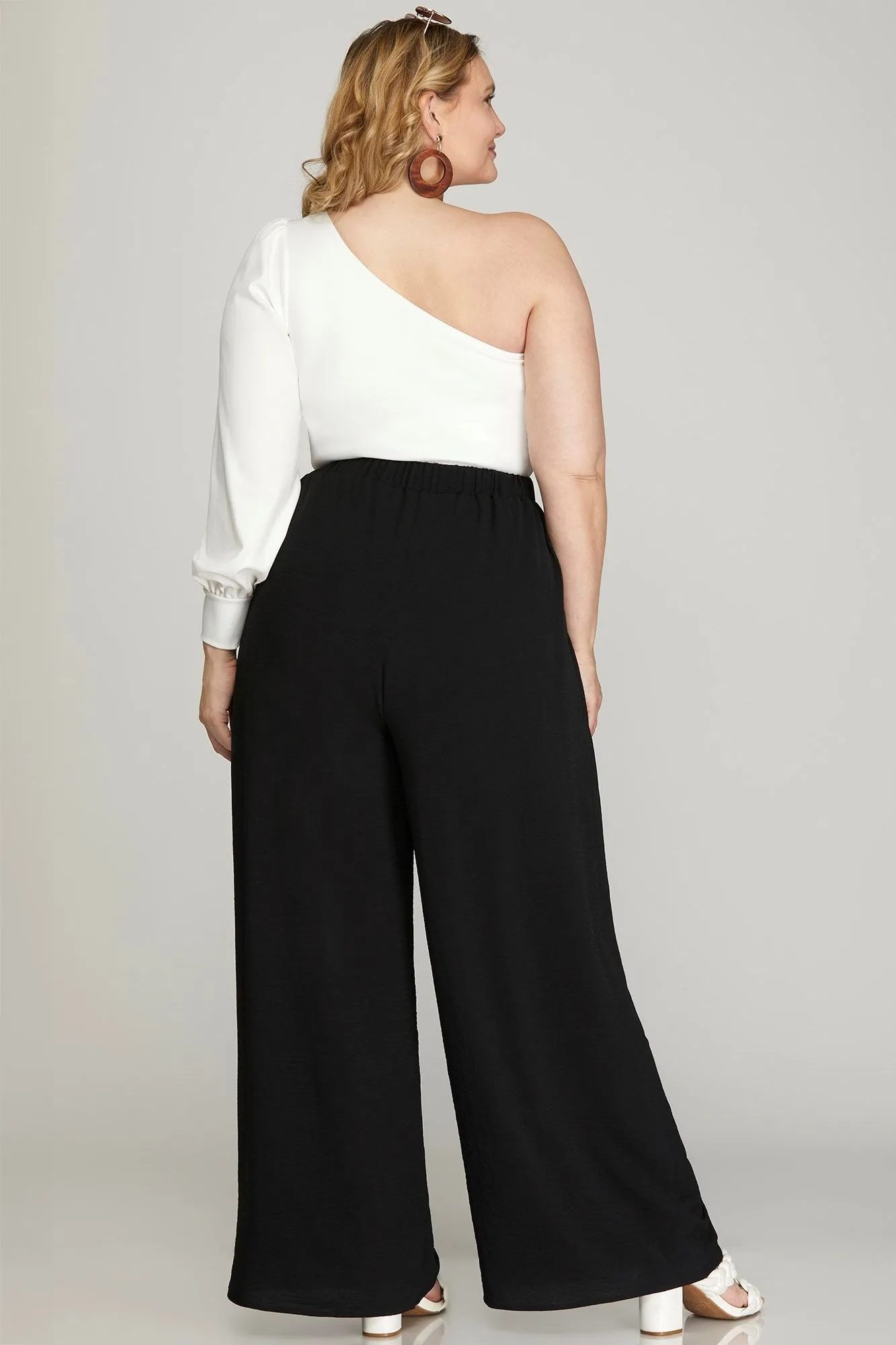 Relaxed Charm Wide Leg Pants-FINAL SALE