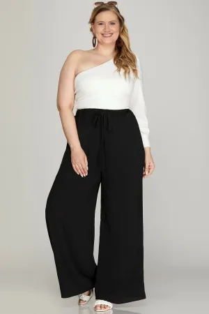 Relaxed Charm Wide Leg Pants-FINAL SALE