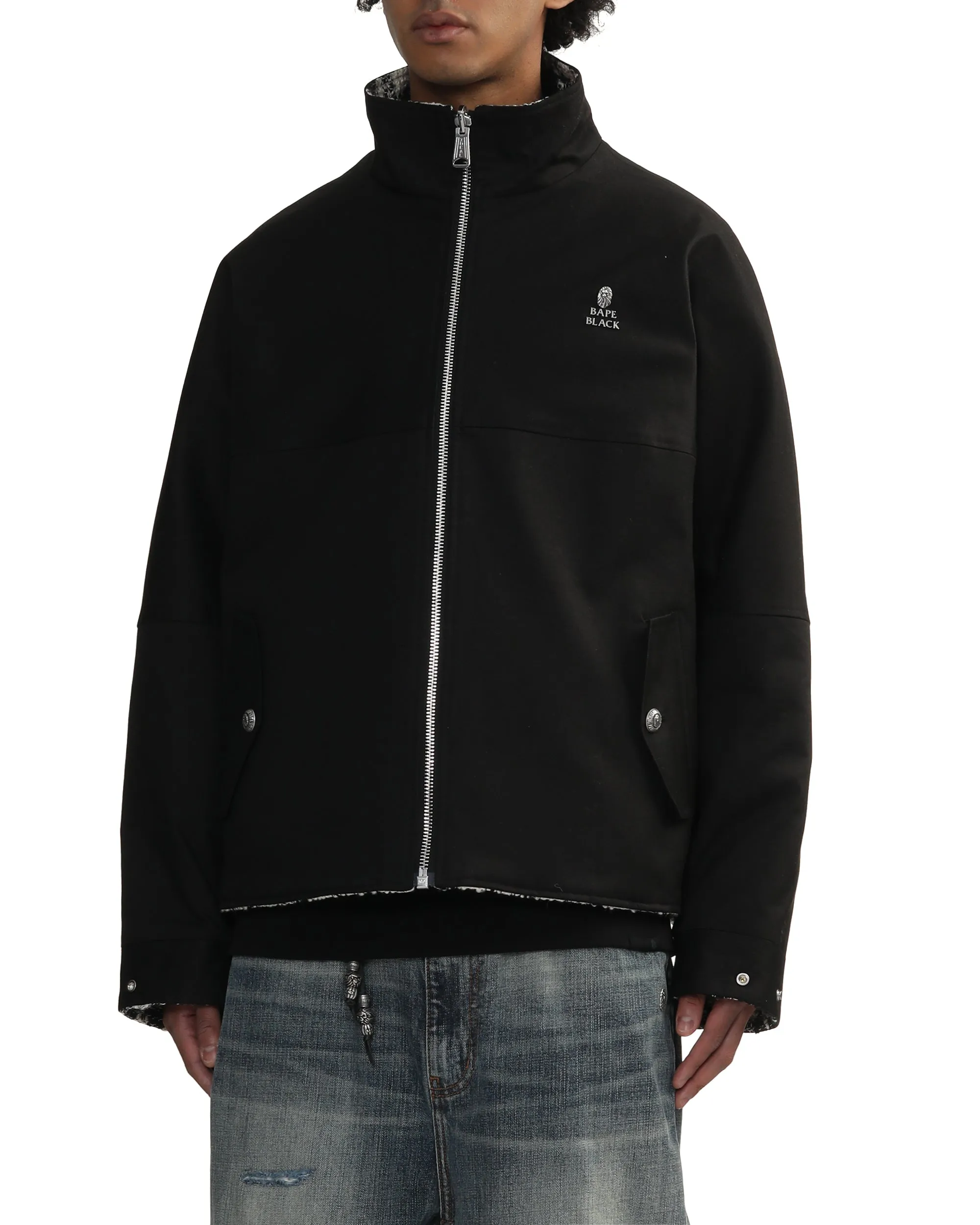Reversible harrington jacket