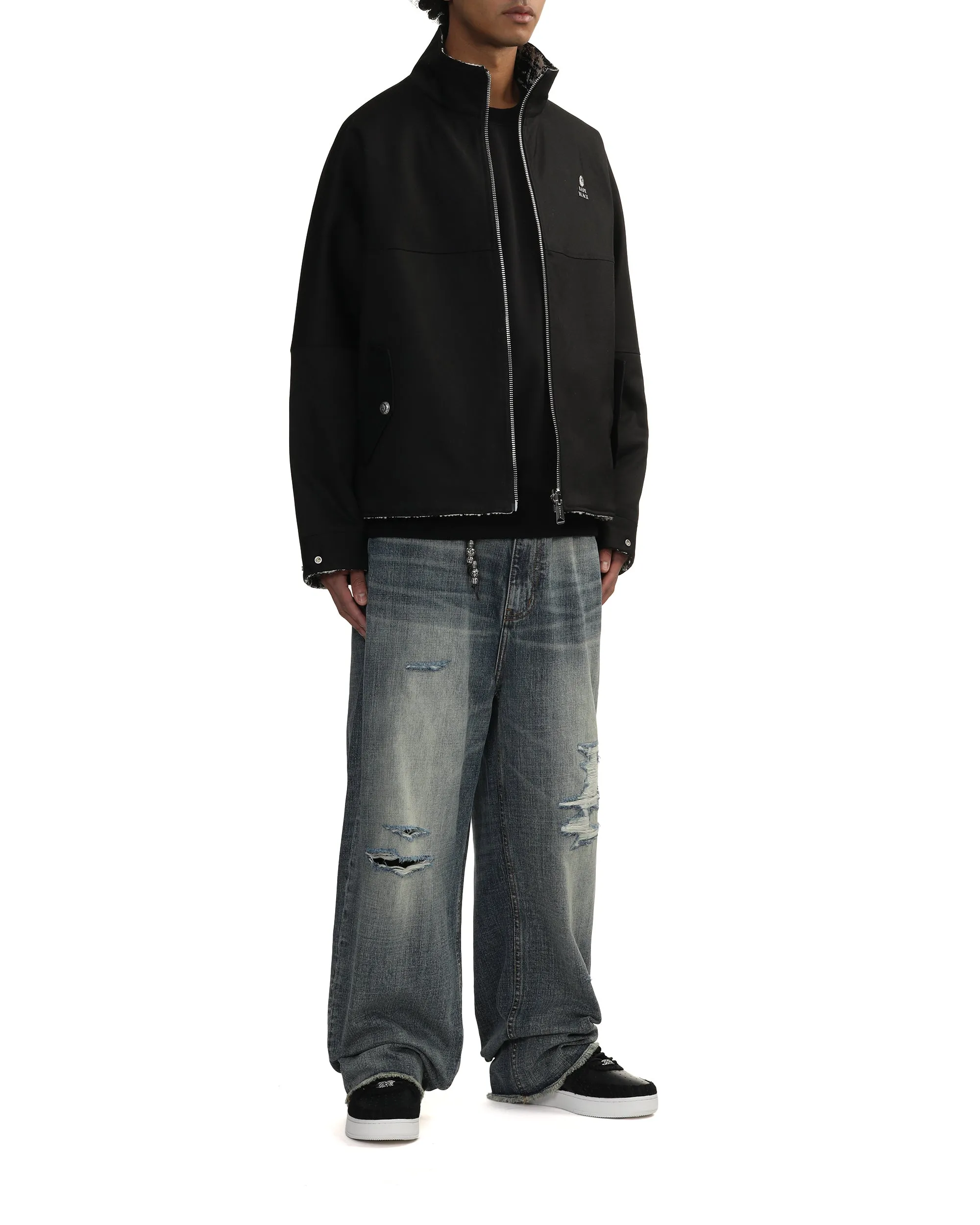 Reversible harrington jacket