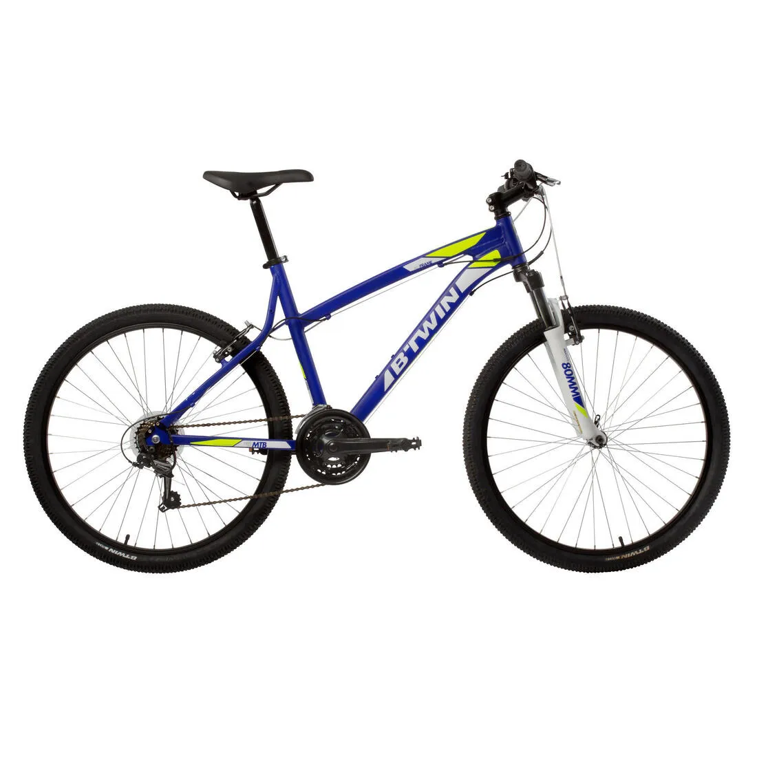 Rockrider 340 Mountain Bike - Blue/Yellow