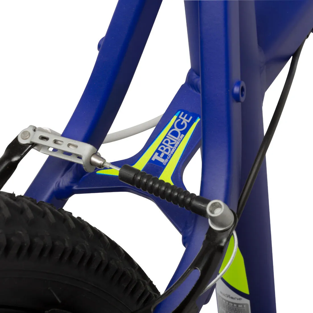 Rockrider 340 Mountain Bike - Blue/Yellow