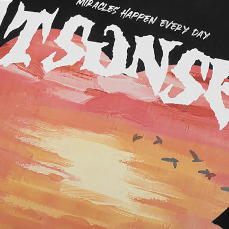 Romantic Sunset Print T-shirt