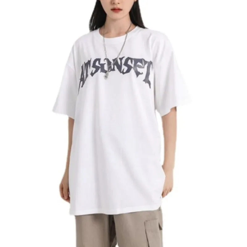 Romantic Sunset Print T-shirt