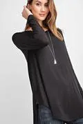 Round Neck Long Sleeve Basic Top