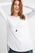 Round Neck Long Sleeve Basic Top