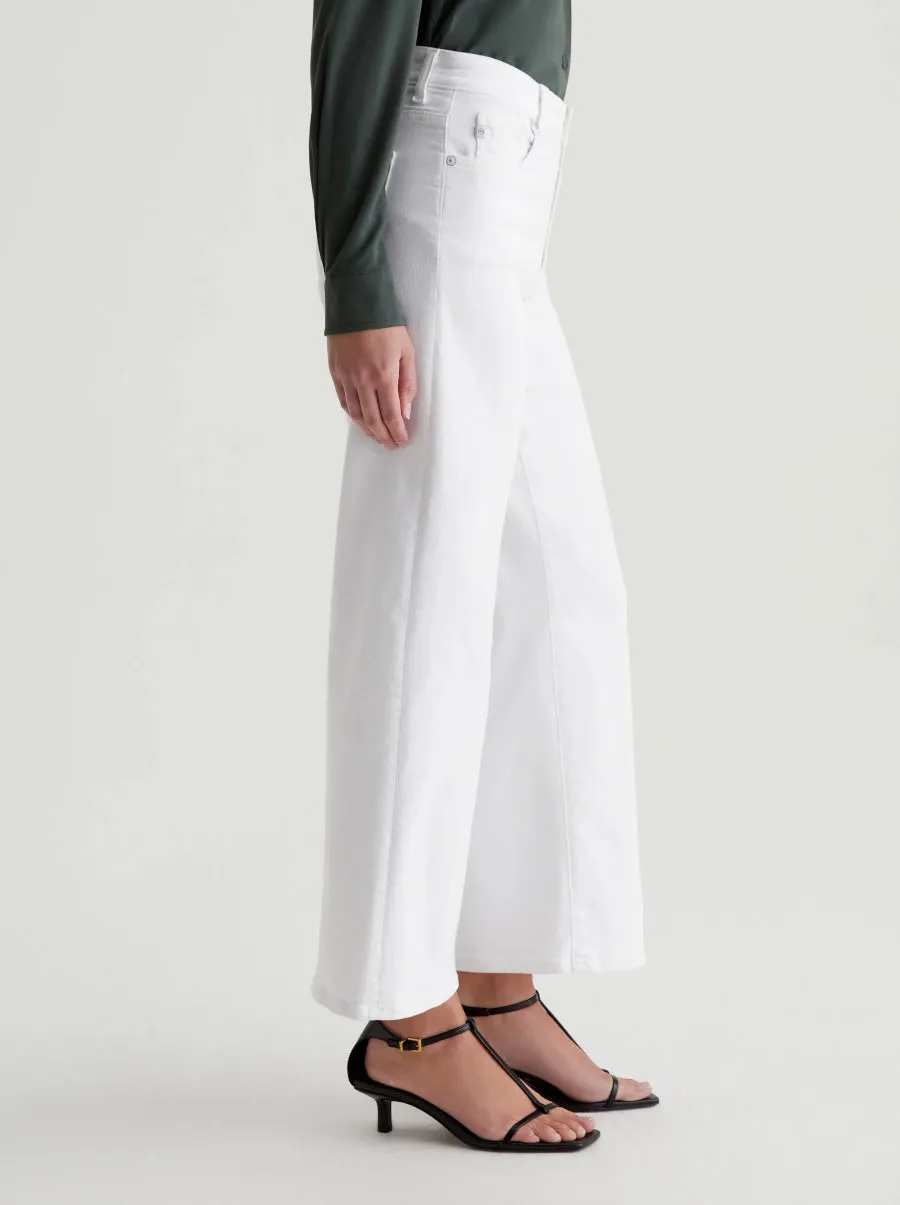 Saige Wide Leg Crop in Gallery White