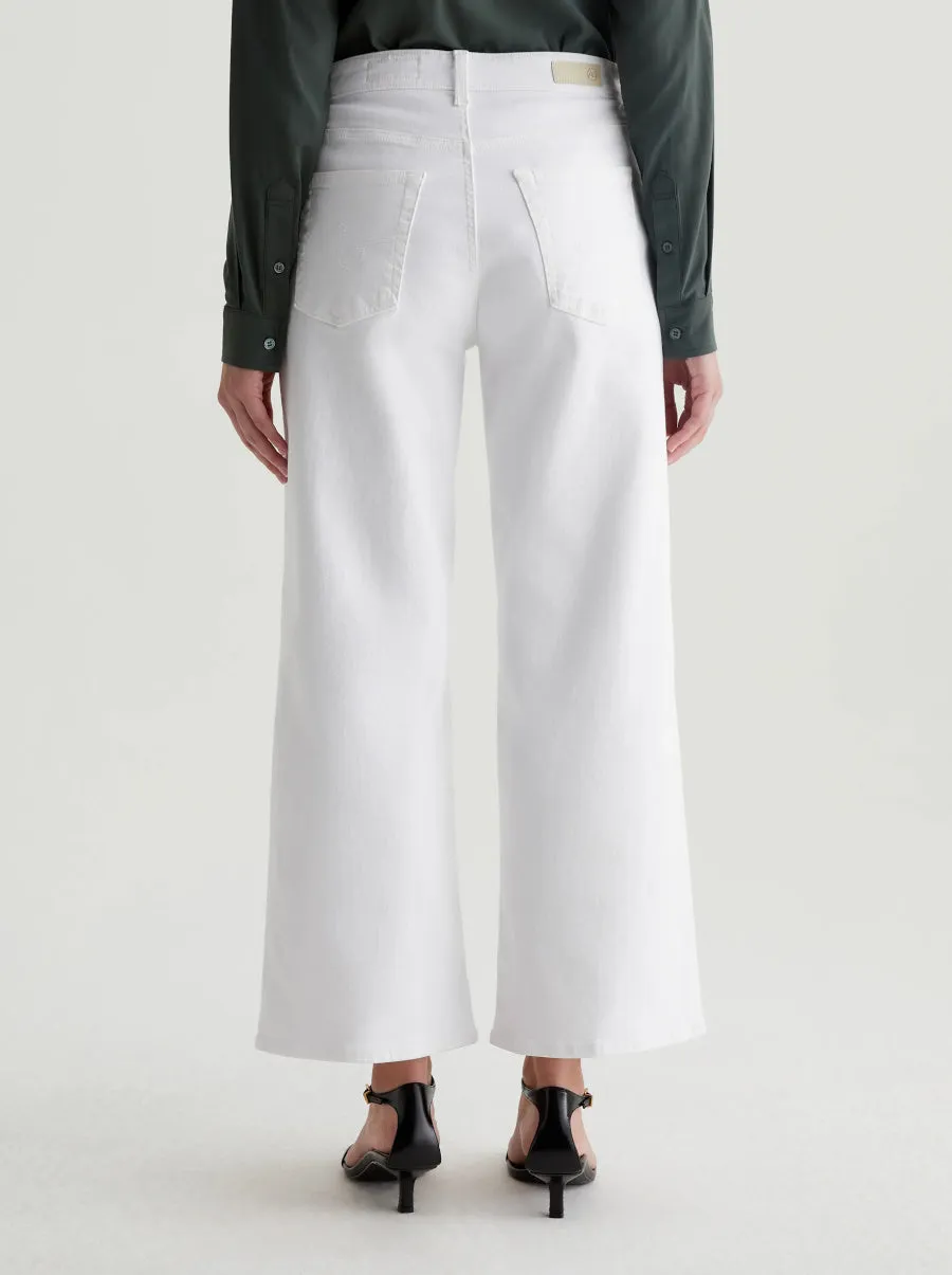 Saige Wide Leg Crop in Gallery White