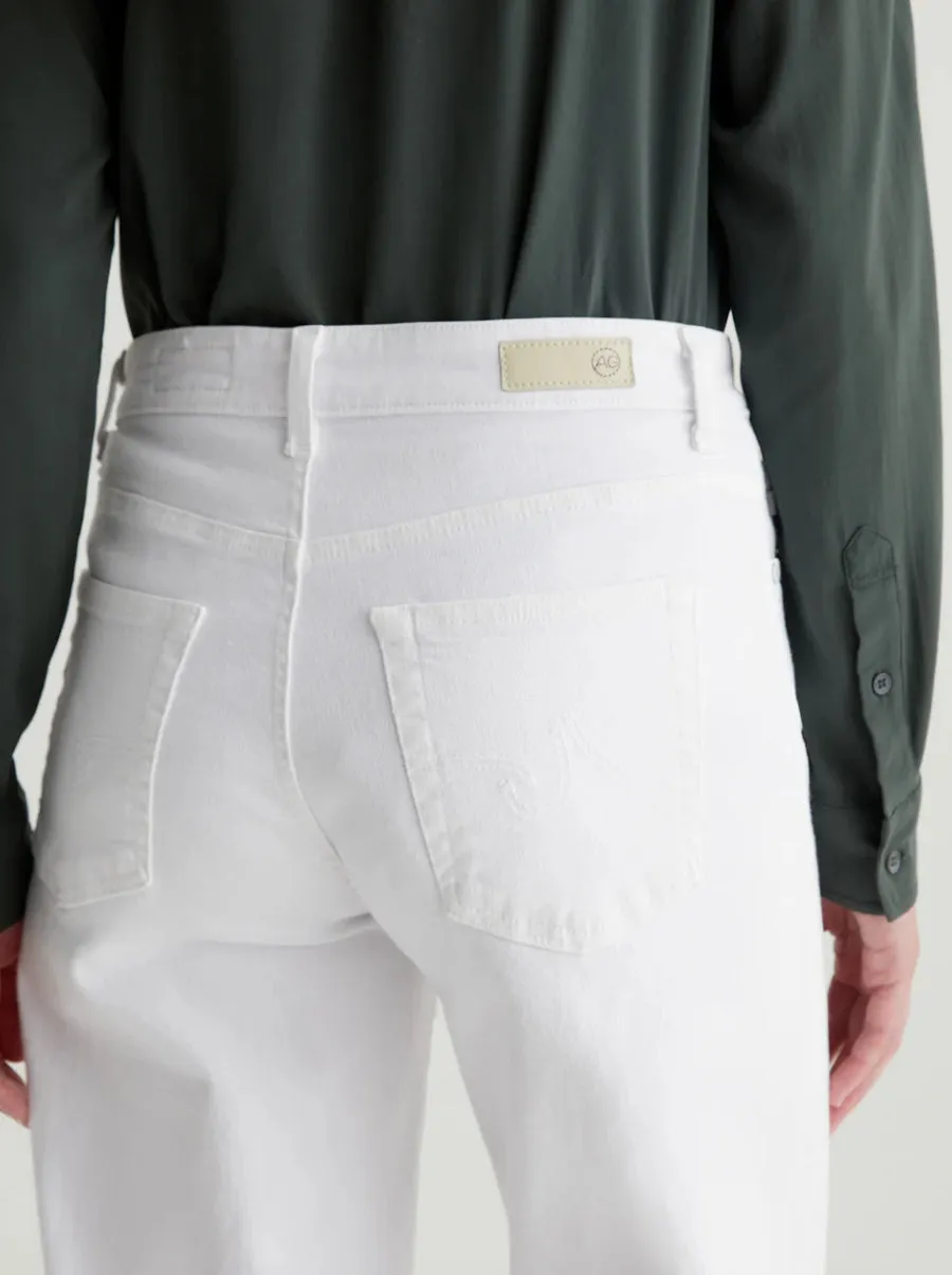 Saige Wide Leg Crop in Gallery White