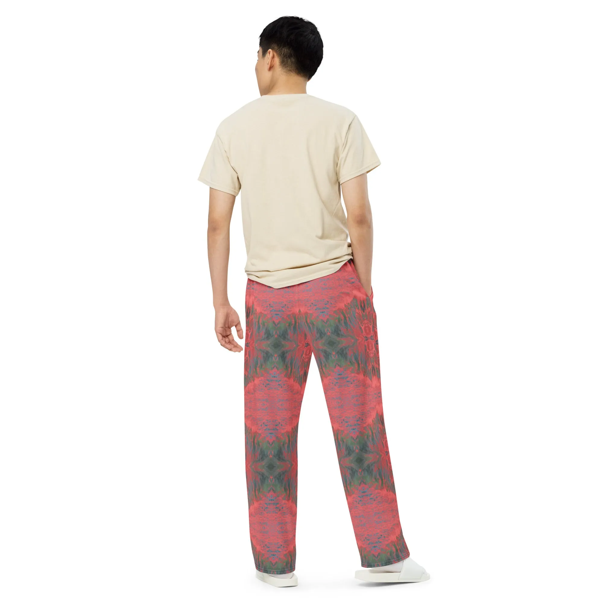 Salmon Reef Unisex Wide-Leg Pajama Pants