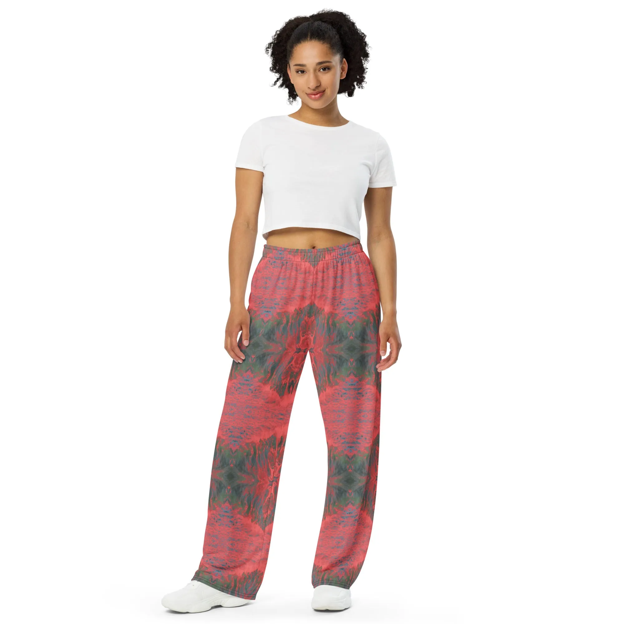 Salmon Reef Unisex Wide-Leg Pajama Pants