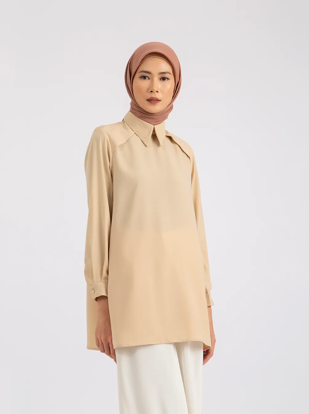 SANNY TOP PLAIN CAMEL