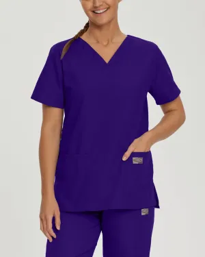 ScrubZone Women's 3-Pocket V-Neck Scrub Top - 70221