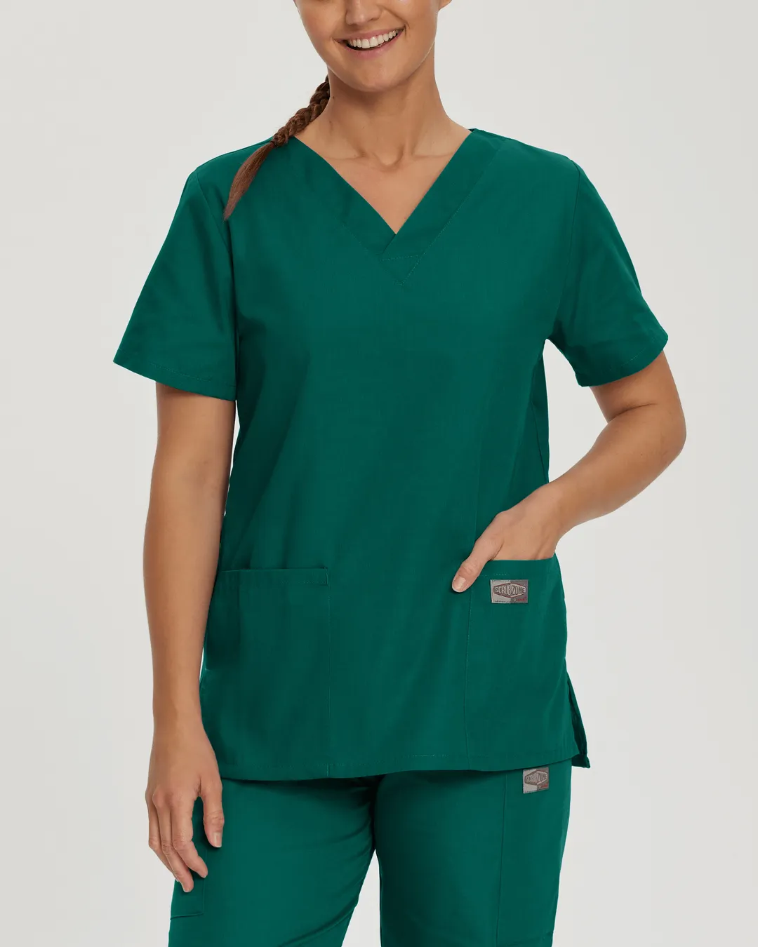 ScrubZone Women's 3-Pocket V-Neck Scrub Top - 70221