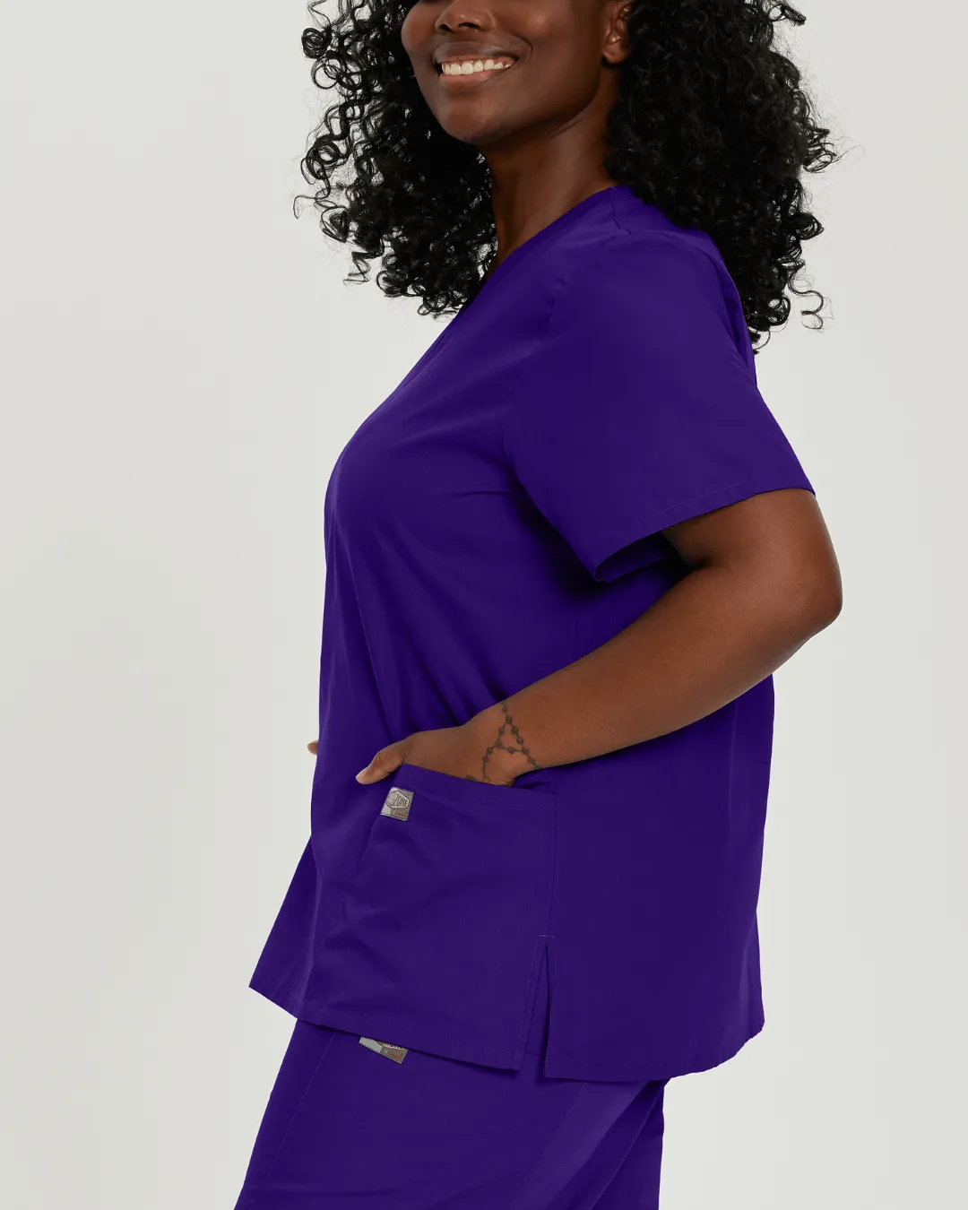 ScrubZone Women's 3-Pocket V-Neck Scrub Top - 70221
