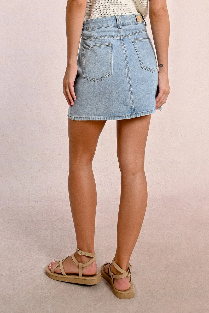 SHORT DENIM SKIRT