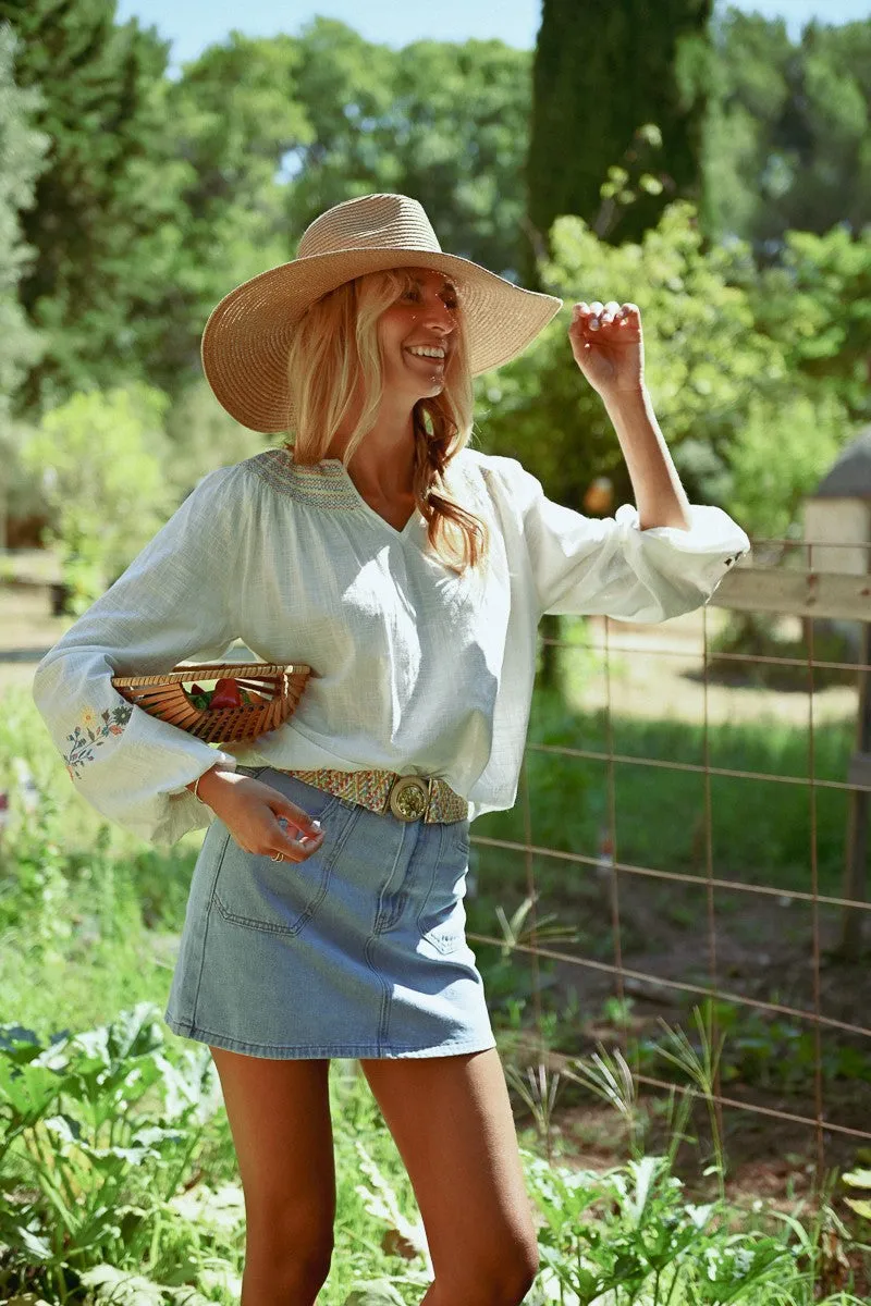 SHORT DENIM SKIRT