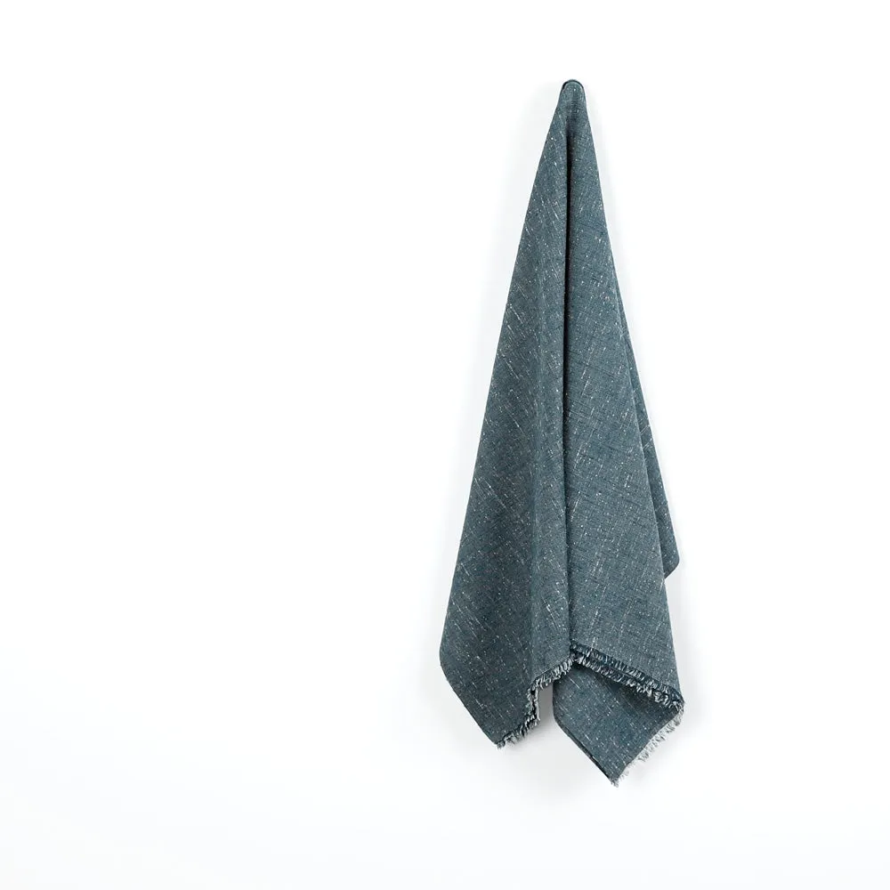 Silk End-On-End Slub Suiting - Woad Blue