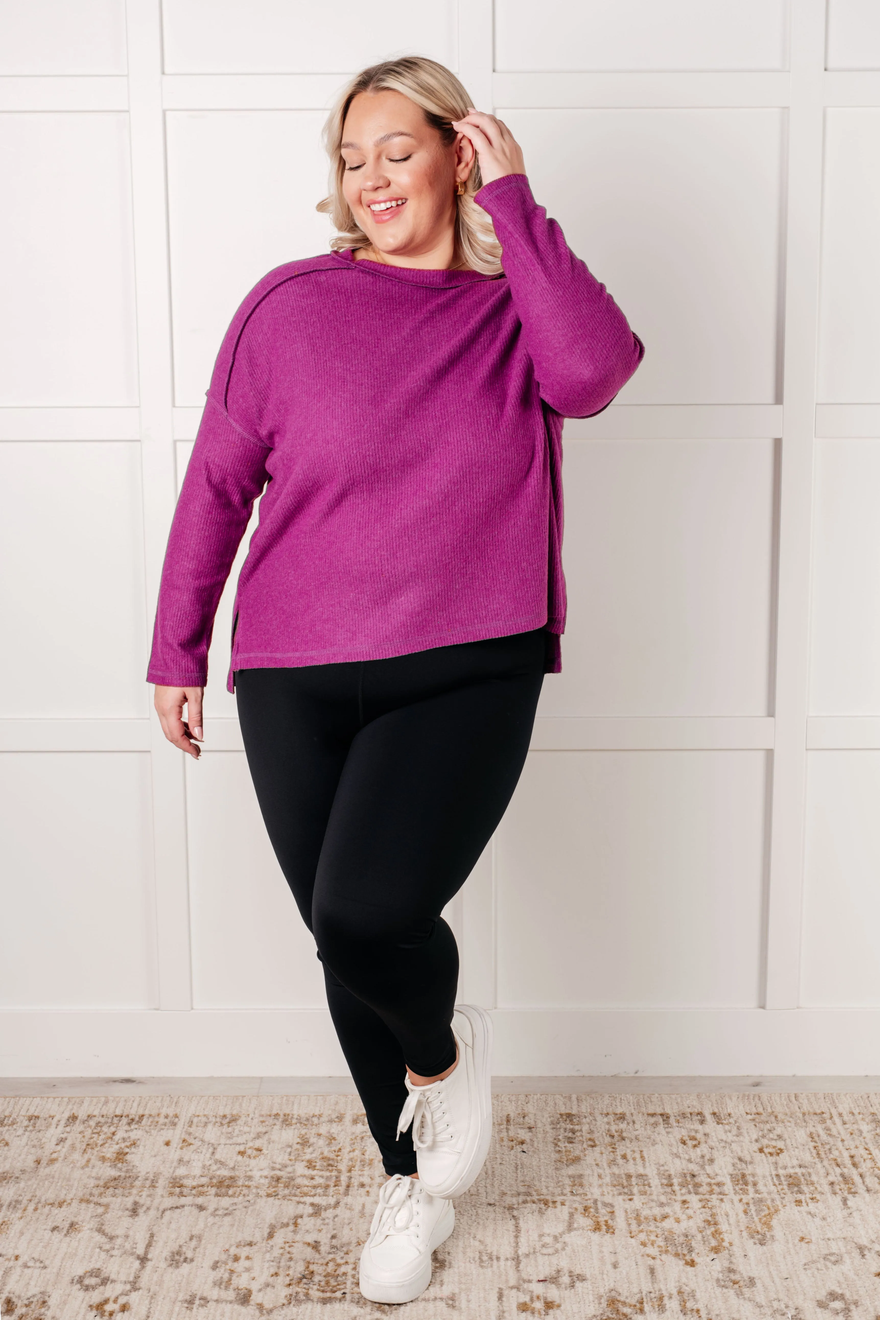 Simply Basic Ribbed Hacci Sweater