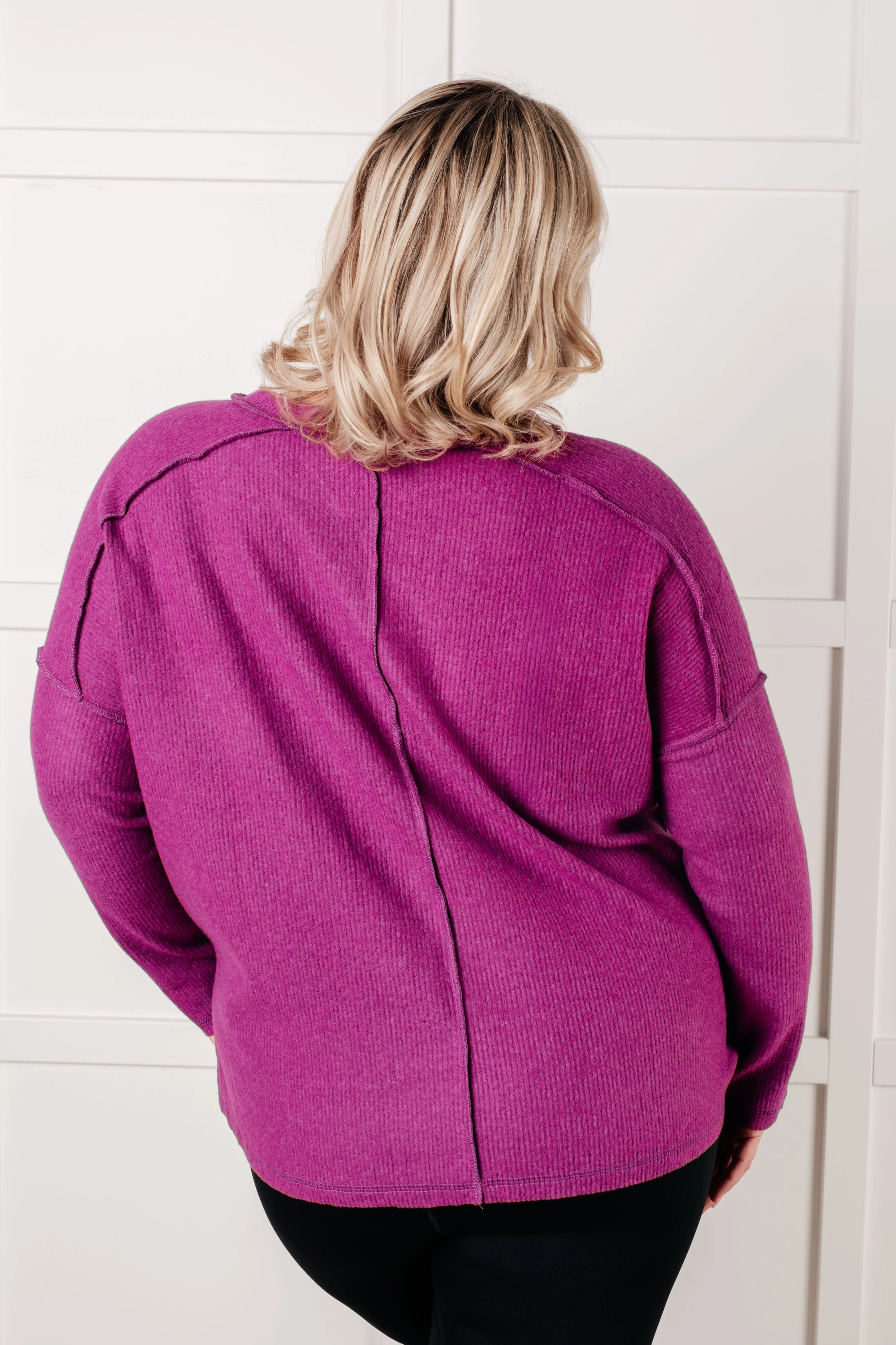 Simply Basic Ribbed Hacci Sweater