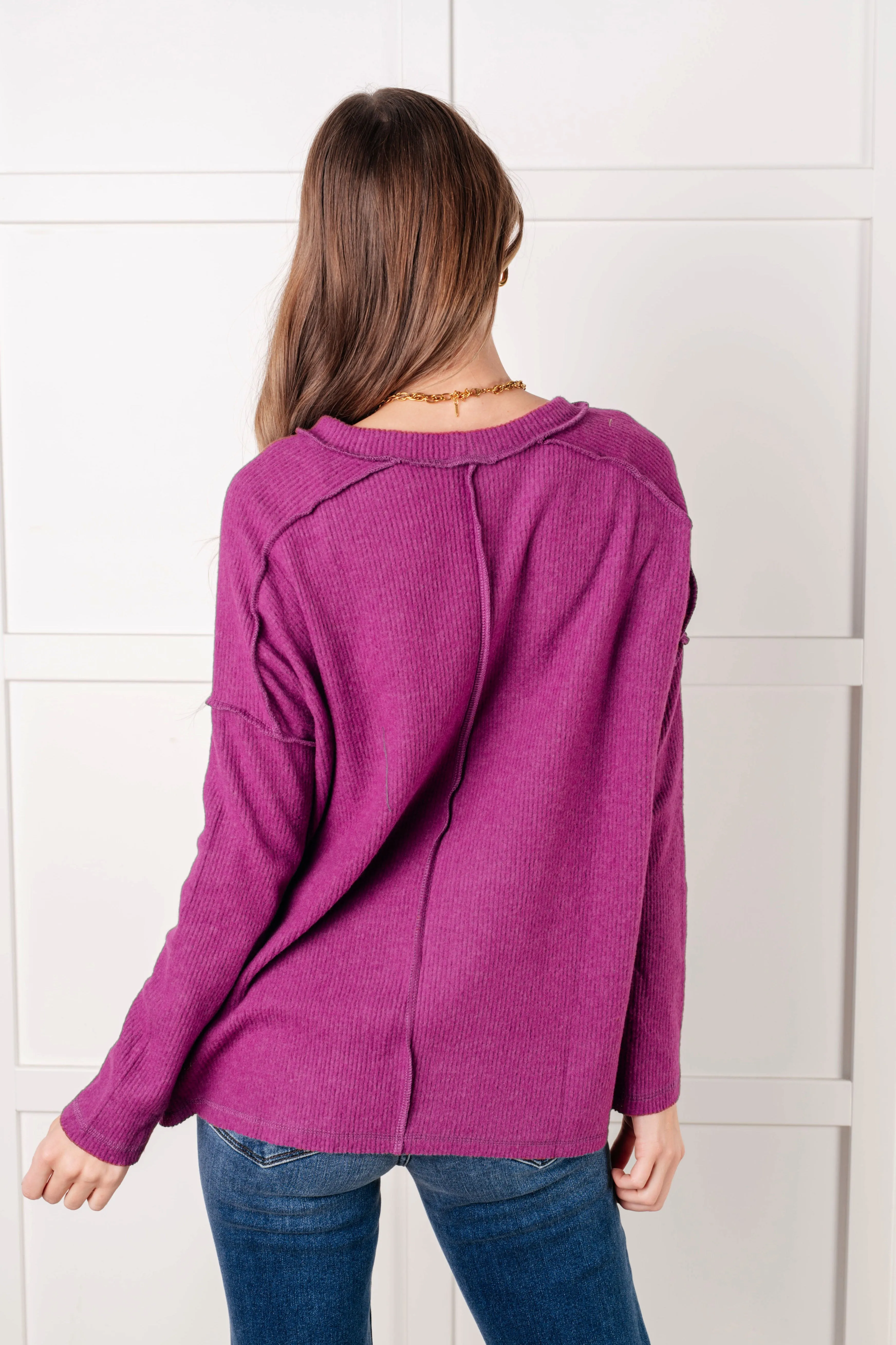 Simply Basic Ribbed Hacci Sweater